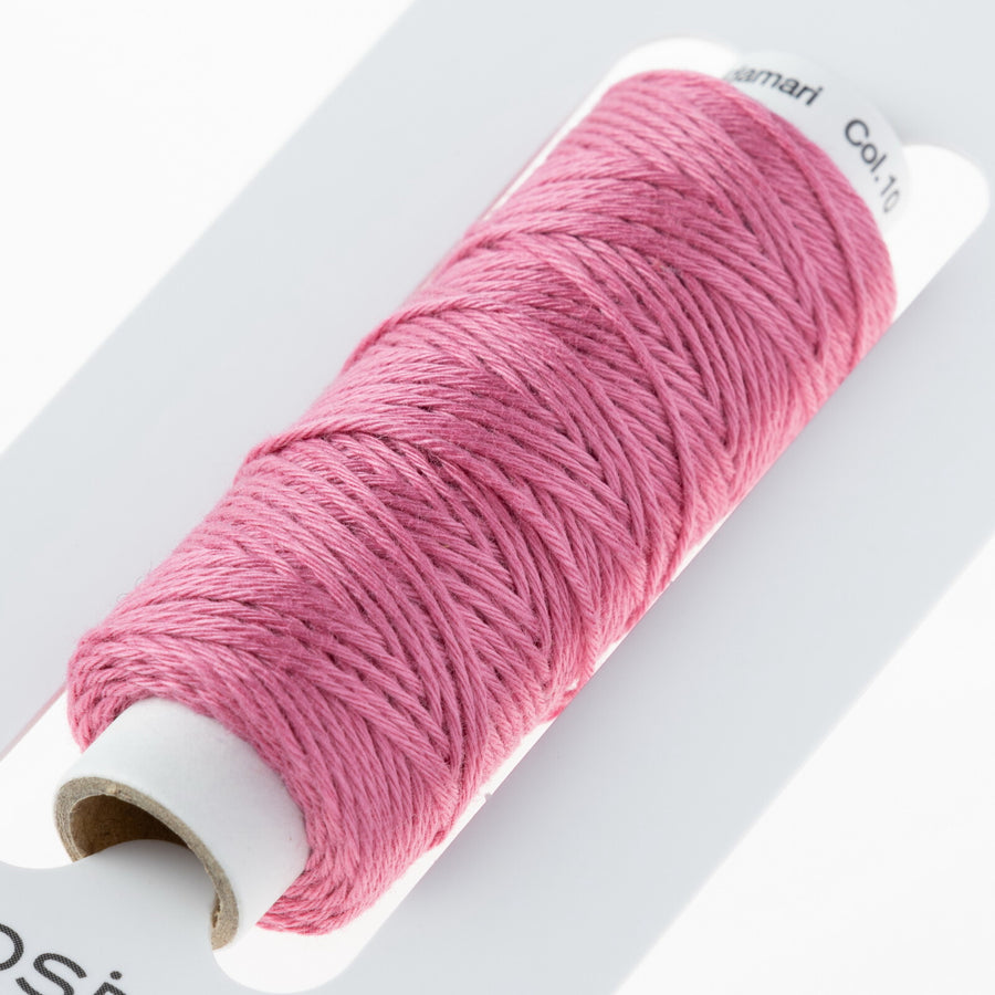COSMO (10) hidamari Sashiko Thread Plain - Raspberry Sorbet