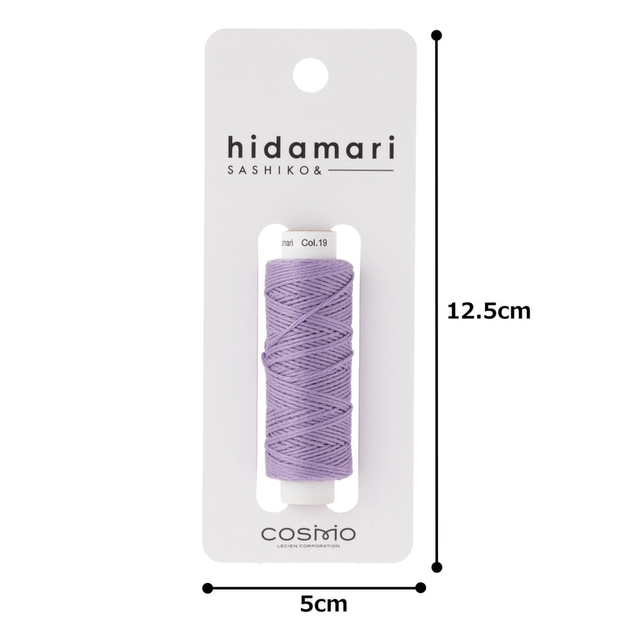 COSMO (19) hidamari Sashiko Thread Plain - Lavender Bouquet