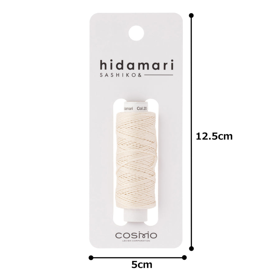 COSMO (20) hidamari Sashiko Thread Plain - Hot Milk