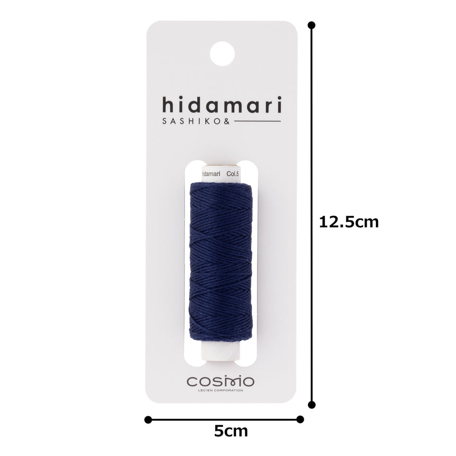 COSMO (5) hidamari Sashiko Thread Plain - Clear Night Sky