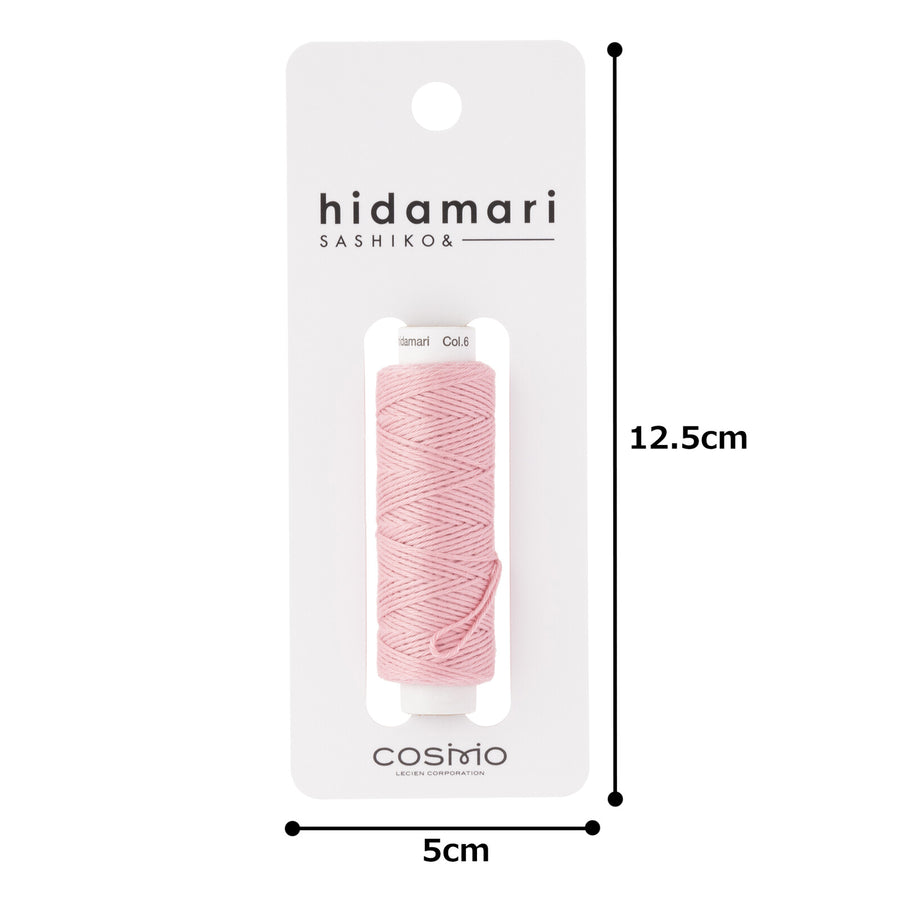 COSMO (6) hidamari Sashiko Thread Plain - Sakura Maeisen