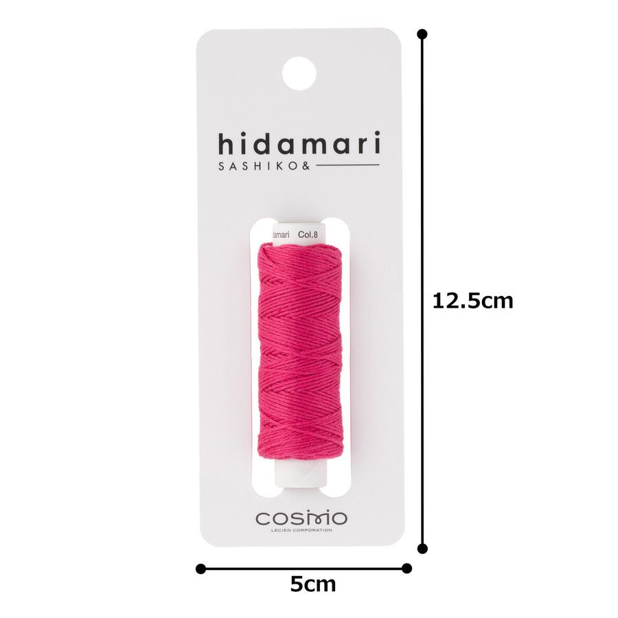 COSMO (8) hidamari Sashiko Thread Plain - Tropical Bougainvillea