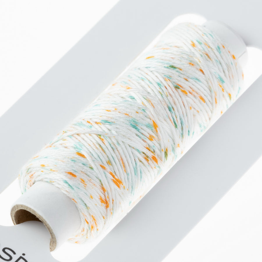 COSMO hidamari Sashiko Thread Dot Kasuri - Summer Mikan