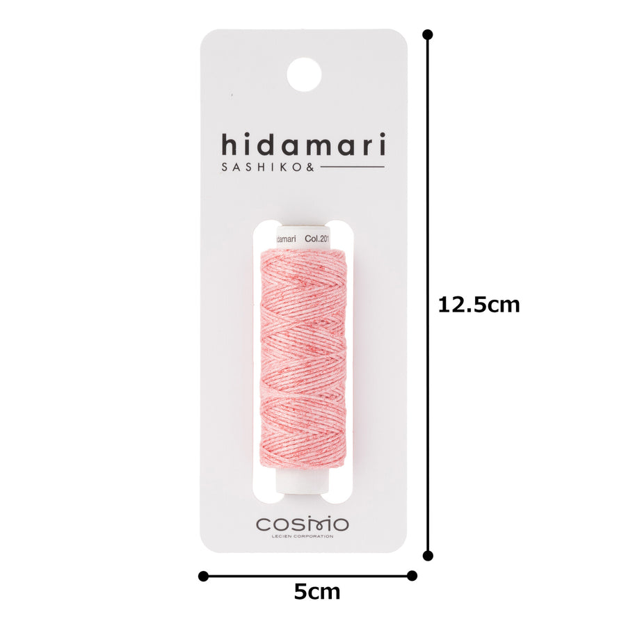 COSMO hidamari Sashiko Thread Speck - Condensed Milk Strawberry