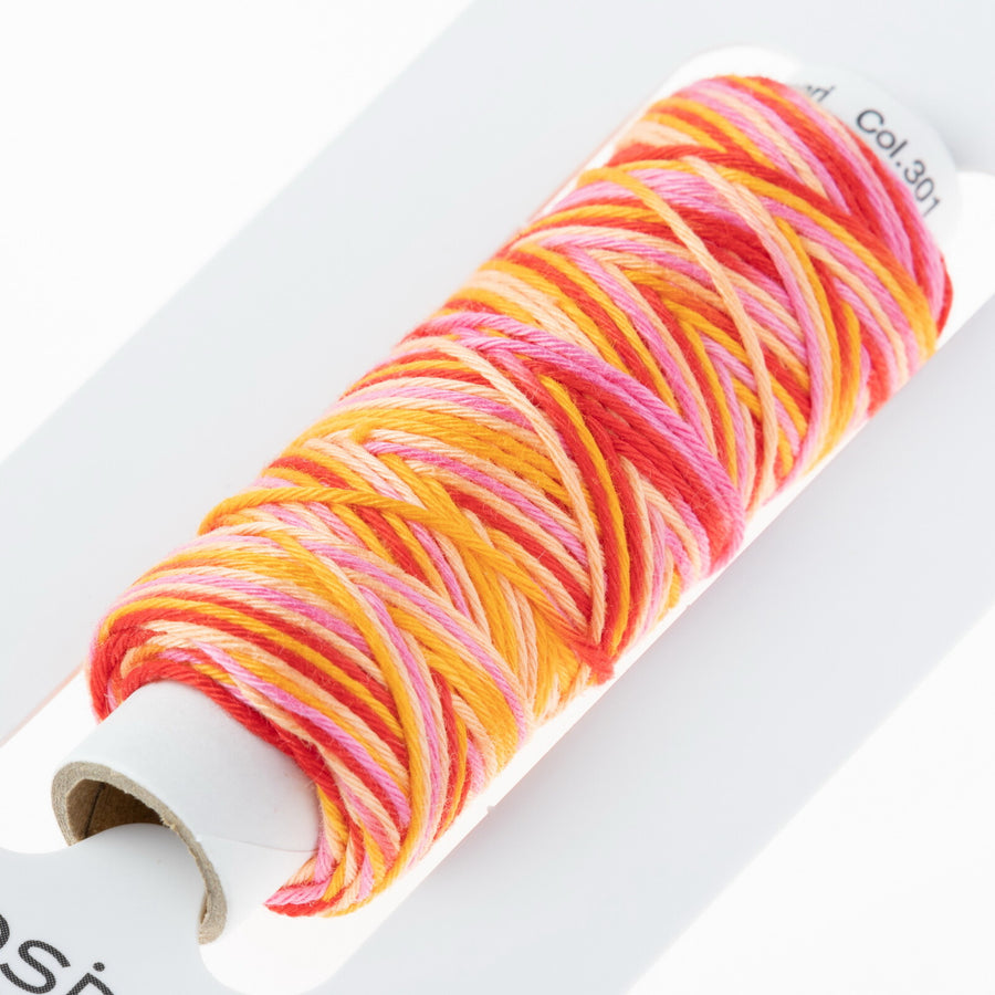 COSMO hidamari Sashiko Thread Multicolor - Summer Sun