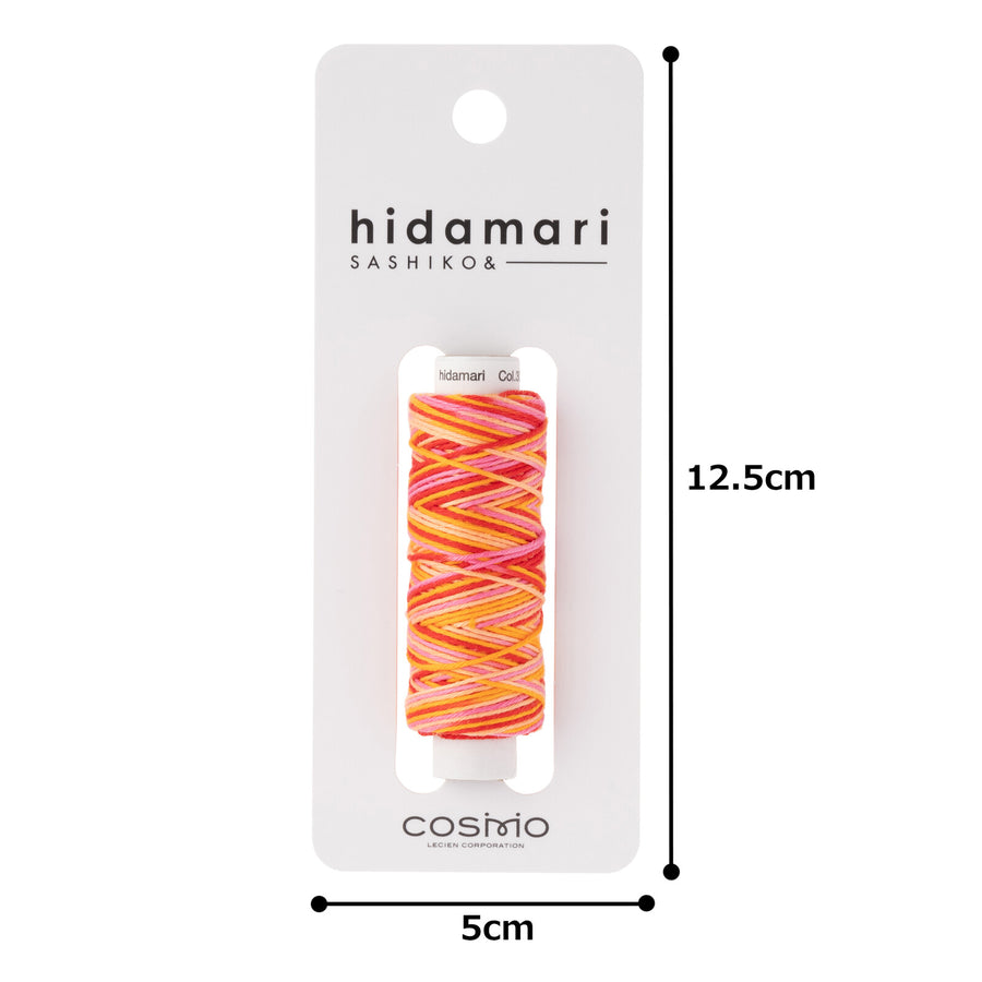 COSMO hidamari Sashiko Thread Multicolor - Summer Sun