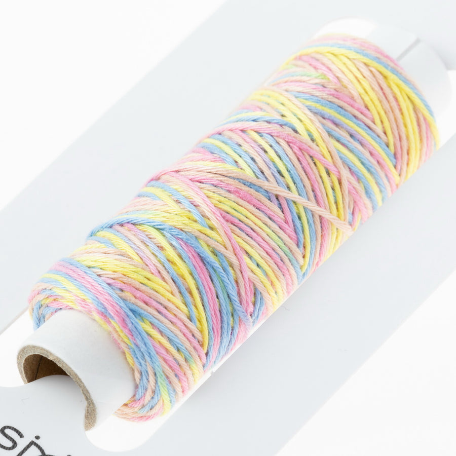 COSMO hidamari Sashiko Thread Multicolor - Soap Bubble