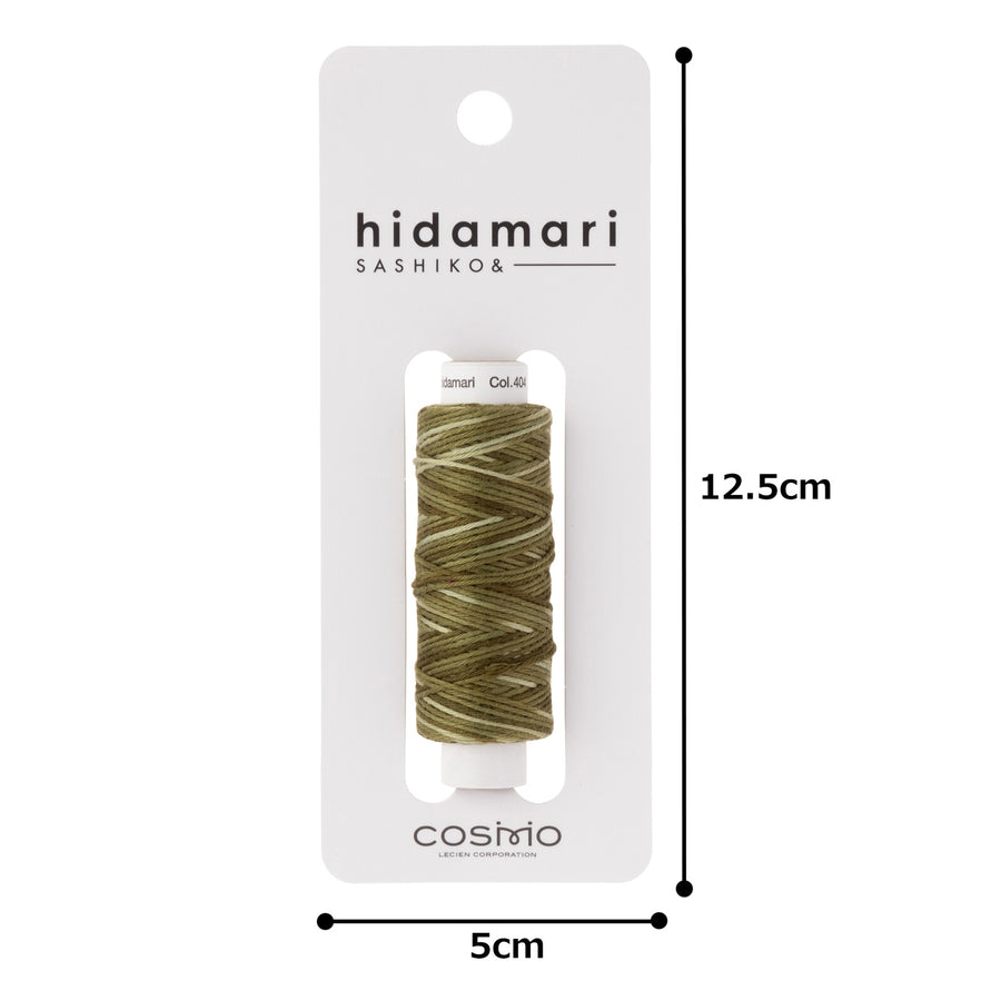 COSMO hidamari Sashiko Thread Gradation - Green Tea Ice Cream