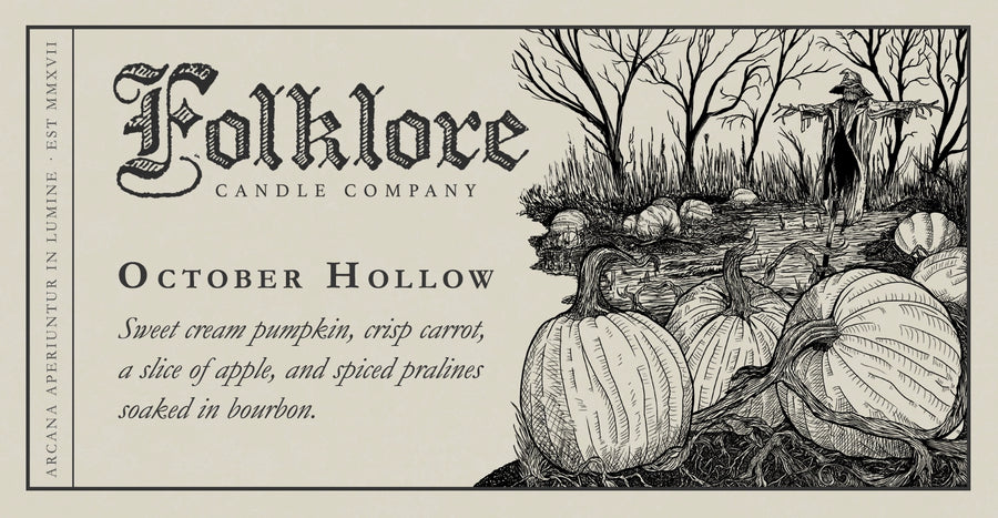 October Hollow Soy Candle By Folklore Candle Co