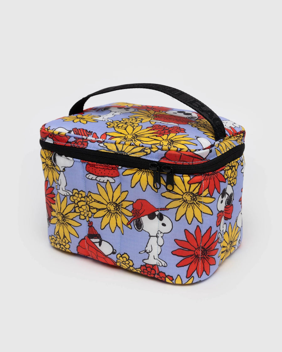 Puffy Lunch Bag - Floral Snoopy