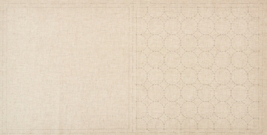 COSMO Hidamari Sashiko Cotton Linen - Ivory