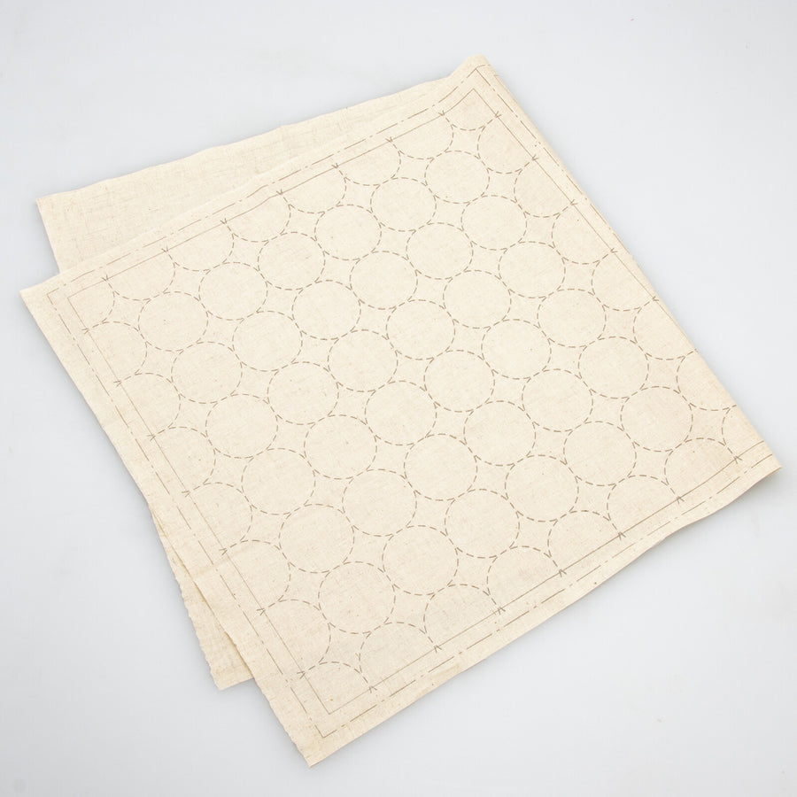 COSMO Hidamari Sashiko Cotton Linen - Ivory