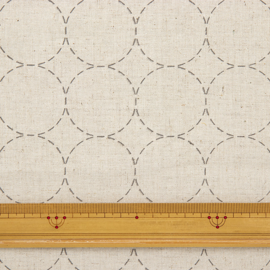 COSMO Hidamari Sashiko Cotton Linen - Ivory