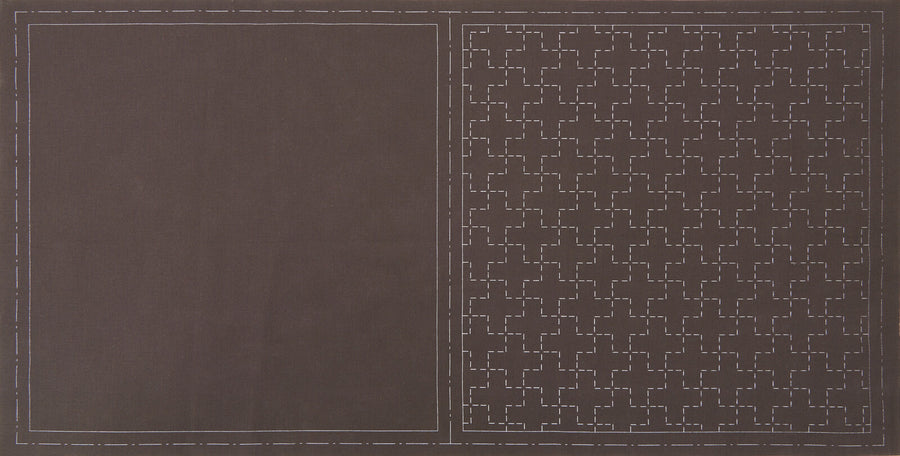 COSMO Hidamari Sashiko Cotton Linen - Black