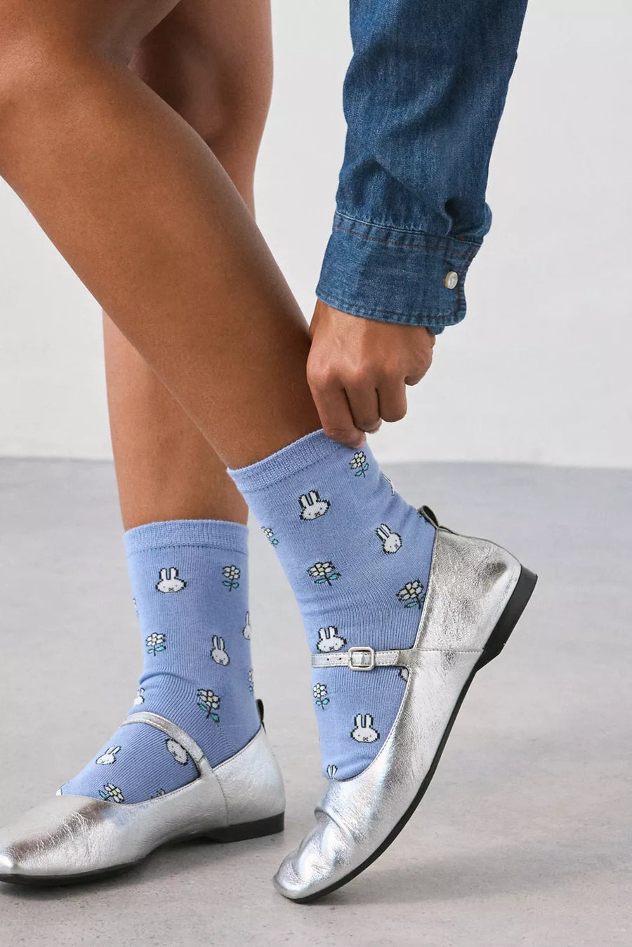 Baggu Crew Sock - Miffy Blue