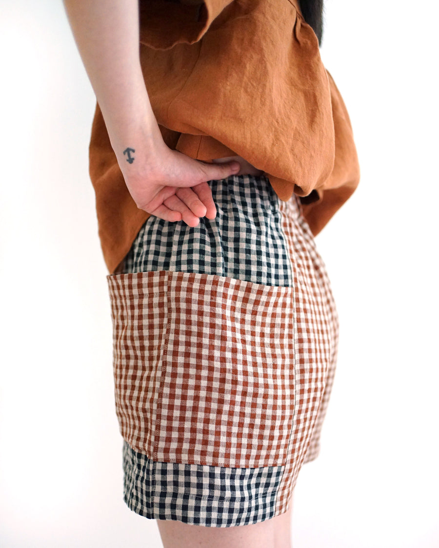 Matchy Matchy Sewing Club Weekend Chore Shorts - Digital Sewing Pattern