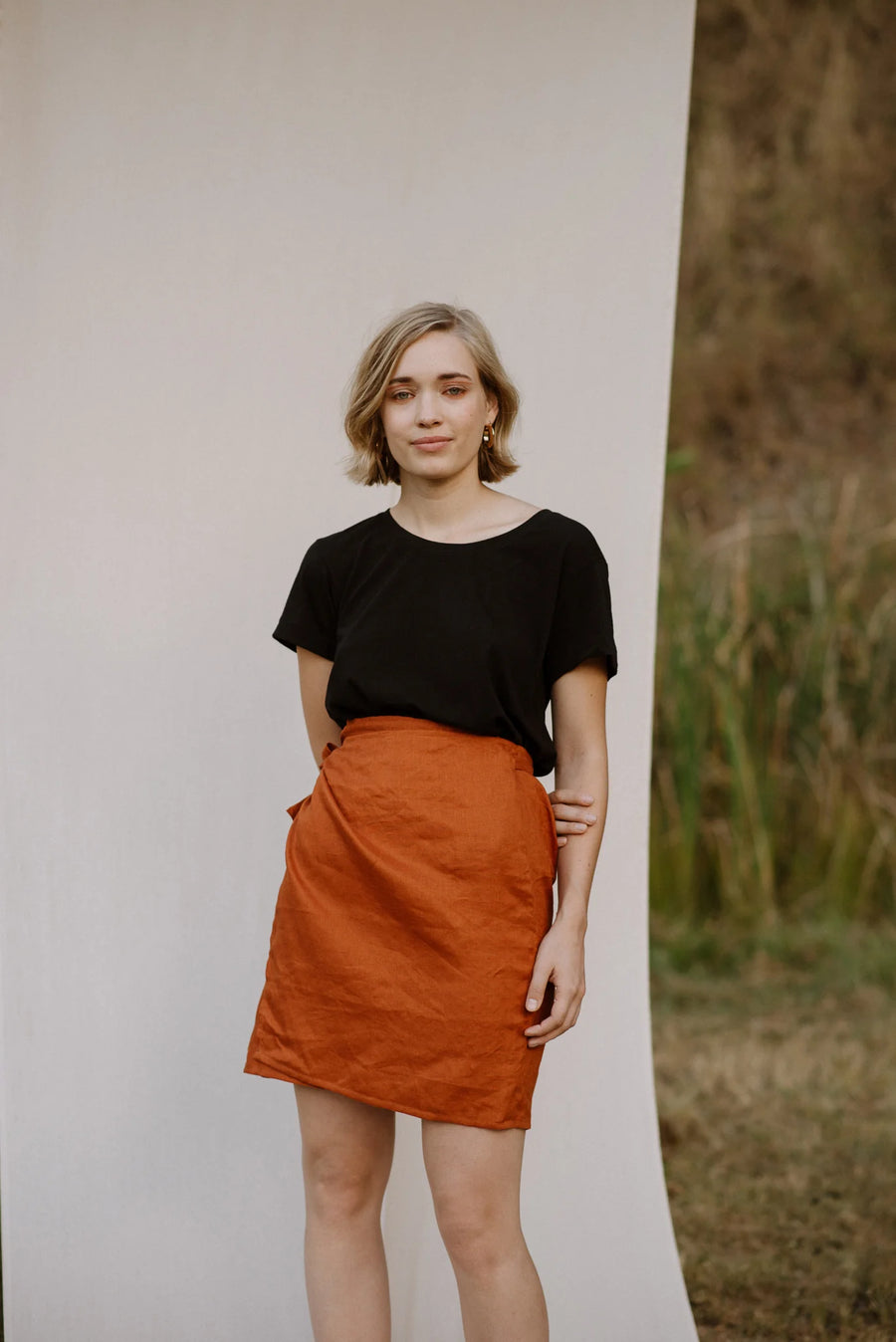 Bellbird wrap skirt