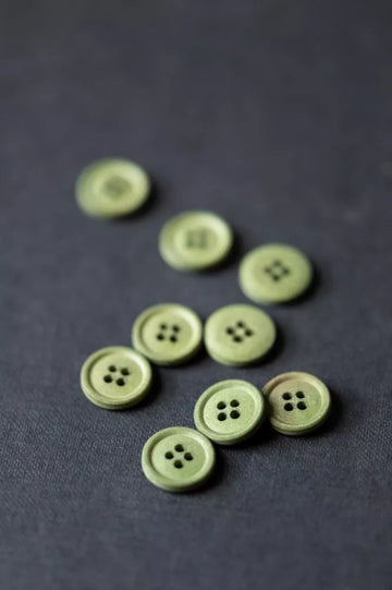 SPRUCE 15MM COTTON BUTTONS - 6 PACK