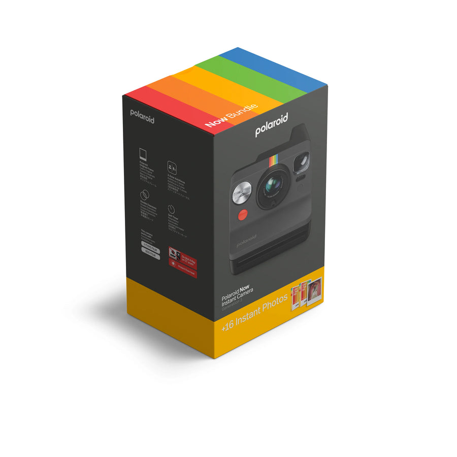 Polaroid Now Generation 3 Black + Color Film Bundle (8 photos)