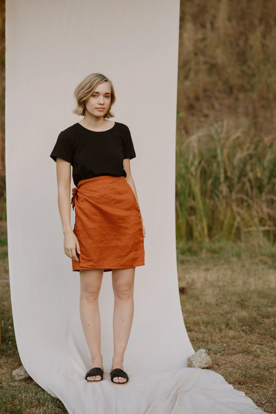 Bellbird wrap skirt