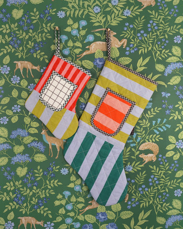 Matchy Matchy Sewing Club Quilted Pocket Stocking - Digital Sewing Pattern