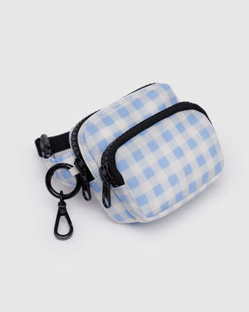 Fanny Pack Charm - Light Blue Gingham