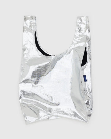 Standard Baggu - Silver Metallic