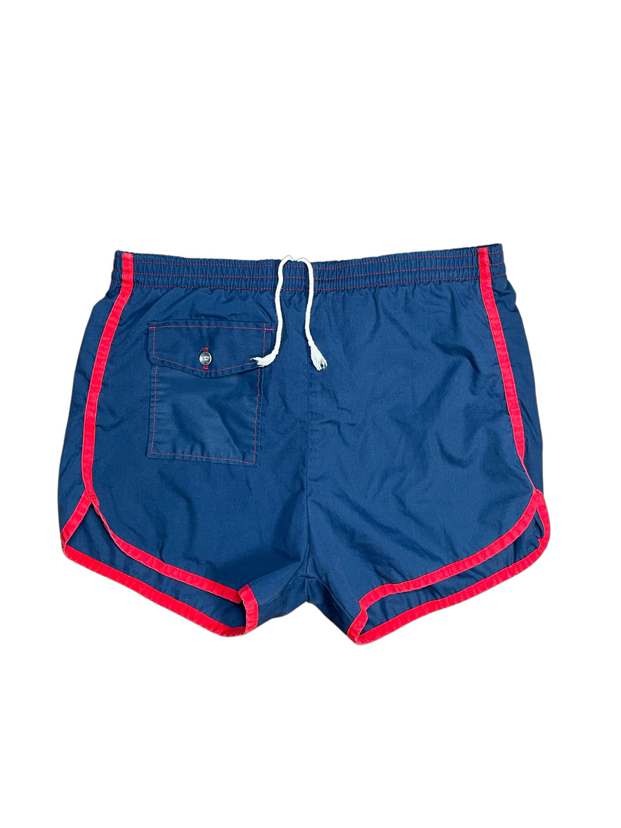Navy and Red Swim Shorts