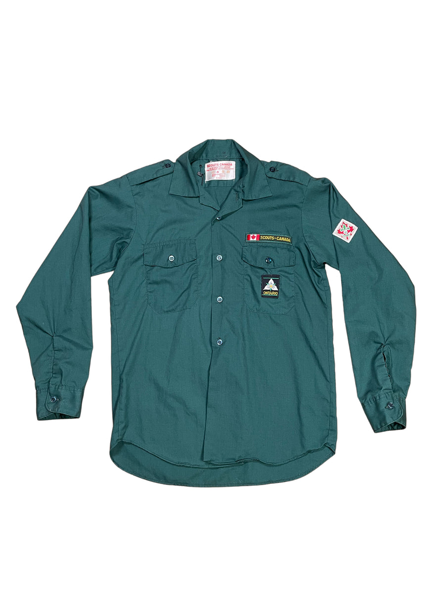 Scouts Canada Green Button Up