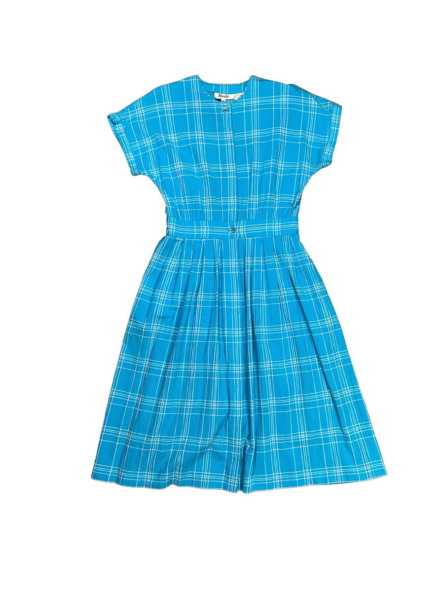 Rouie Blue Plaid Dress