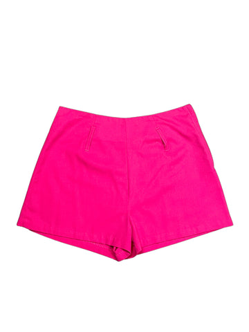 Pink Zip-Up Shorts