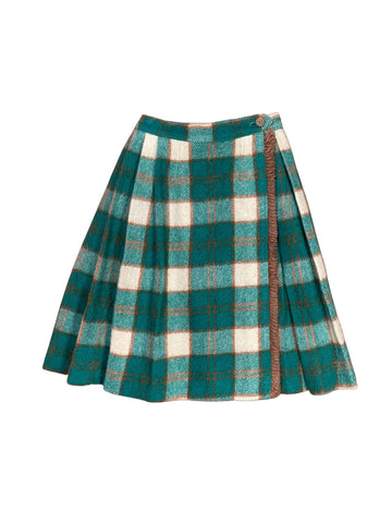 Plaid Blanket Skirt